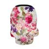 xigua Beautiful Flower Baby Car Seat Covers, Breathable Breastfeeding Covers - Car Seat Covers for Babies, Multi-use Nursing Cover view 3