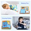 BizyKoady Montessori Felt Busy Book Toddlers Quiet Book Pretend Play Early Learning Educational Travel Toys for Kids Age 2 3 4 5 6 Travel EssentialsLearning Activitie Boys view 3