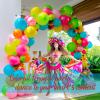 Mexican fiesta balloon Garland Arch Kit Hot Pink Lime Green Orange Red Blue Yellow Rainbow Balloons for Day of the Dead Cinco de Mayo Cielito Lindo theme Birthday Baby Shower Party Decorations view 3