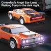 4WD RC Racing Car, 1/16 Scale 2.4G 30KM/H High Speed Electric Brushed Rally Racing Car with Led Lights, RC All Terrain Vehicle for Teens Adult - (RTR Version/Orange) view 3