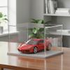 IDAFSA Clear Acrylic Display Case, Assemble Cube Display Box Stand with PVC Material White Base, Dustproof Protection Showcase for Collectibles Memorabilia Figurines (8*8*8inch;20*20*H20cm) view 4