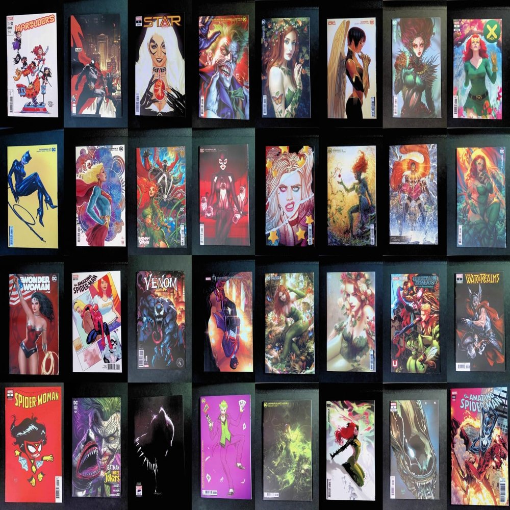 10 Comics Variant Covers Marvel & DC Mystery Pack VF+ to NM+ All. No Duplicates. A Fantastic Gift for All!