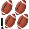 AppleRound 6.5-Inch Toy Footballs for Toddlers and Kids - Outdoor Games Backyard Sports for Children Boys and Girls -Pack of 4 Balls with Pump view 1