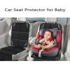 Psumuabrre Car Seat Protector for Child Carseat, 1 Pack Protect Car Seat Cover for Baby with Thickest Padding and Non-Slip Padded Backing Mesh Pockets Kids Pets Car Back Seat Protectors(Black) view 2