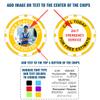 DA VINCI Custom Business Card Poker Chip Magnets: Put Your Image, Logo, Contact Information on a chip and add Your own Text - 50 Full Color 11.5 gram Poker Chips (Yellow) view 2