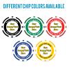DA VINCI Custom Business Card Poker Chip Magnets: Put Your Image, Logo, Contact Information on a chip and add Your own Text - 50 Full Color 11.5 gram Poker Chips (Yellow) view 4