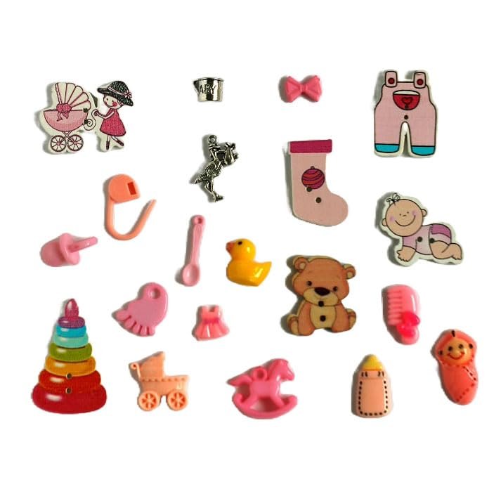 TomToy Baby Girl Theme I spy trinkets Sets for I Spy Bag, Bottle