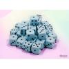 Blue Pastel D6 Dice with Black Pips 12mm (1/2in) Pack of 36 Dice Chessex view 3
