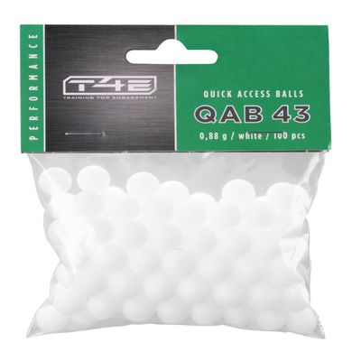 T4E Quick Access Balls Solid Polymer Rounds, .43 Caliber, 100 ct