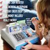 Dr. STEM Toys Talking Toy Cash Register, STEM Learning 69 Piece Pretend Store with 3 Languages, Paging Microphone, Credit Card, Bank Card, Play Money and Banking for Kids (Silver) view 3