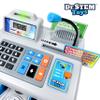 Dr. STEM Toys Talking Toy Cash Register, STEM Learning 69 Piece Pretend Store with 3 Languages, Paging Microphone, Credit Card, Bank Card, Play Money and Banking for Kids (Silver) view 4