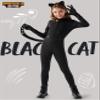 Spooktacular Creations Black Cat Costume for Girls, Kids Cat Outfit Set with Tail Headband Gloves, Child Halloween Costume for Cosplay Role Play Party (Medium(8-10 yrs)) view 2
