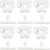Jinshining 6Pcs White Marine Boat Ball Catch Door Cupboard Spring Cabinet Catch Boat Door Latch Back Plates Roller Latch Plastic Catches Cabinet Hardware Catches view 1