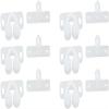 Jinshining 6Pcs White Marine Boat Ball Catch Door Cupboard Spring Cabinet Catch Boat Door Latch Back Plates Roller Latch Plastic Catches Cabinet Hardware Catches view 2