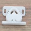 Jinshining 6Pcs White Marine Boat Ball Catch Door Cupboard Spring Cabinet Catch Boat Door Latch Back Plates Roller Latch Plastic Catches Cabinet Hardware Catches view 3