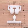 Jinshining 6Pcs White Marine Boat Ball Catch Door Cupboard Spring Cabinet Catch Boat Door Latch Back Plates Roller Latch Plastic Catches Cabinet Hardware Catches view 4