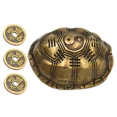CORHAD Turtle Shell Pendant Divination Prop Zinc Alloy Adult Turtle Shell Charm Decorative