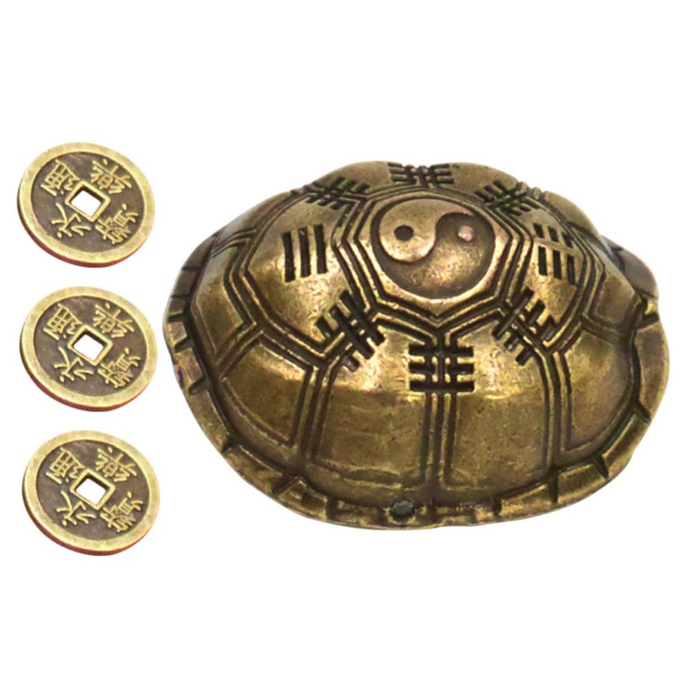CORHAD Turtle Shell Pendant Divination Prop Zinc Alloy Adult Turtle Shell Charm Decorative