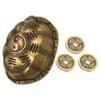 Alipis Alloy Turtle Shell Pendant Brass Fortune Teller Coin Decor Chinese Feng Shui Coins Lucky Turtle for Home and Outdoor Shell Divination Ornament view 1