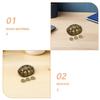 Alipis Alloy Turtle Shell Pendant Brass Fortune Teller Coin Decor Chinese Feng Shui Coins Lucky Turtle for Home and Outdoor Shell Divination Ornament view 3