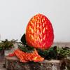 ACTICO 3D Printed Dragon Egg, Dragon Eggs with Dragon Inside, Articulated Crystal Dragon Fidget Toy, Dinosaur Eggs Toy, Fidget Toy for Teen Boy Kid (Silk Red- 12inch) view 3