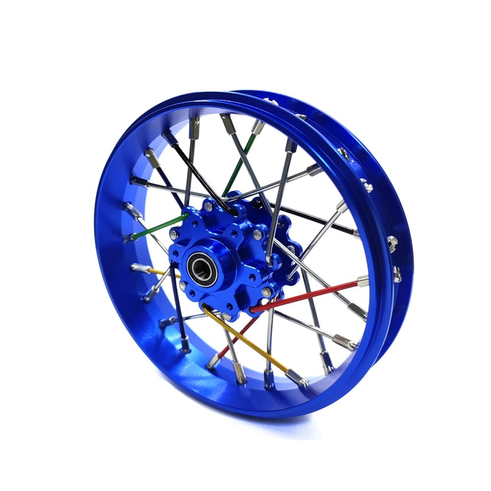 KEBEILEE CNC Aluminum Front Wheel For LOSI Promoto MX motorcycle 1:4 (blue)