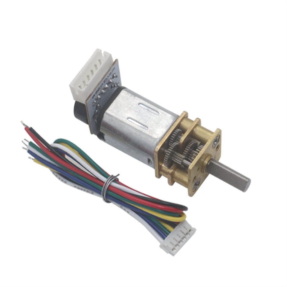 Gear electronic starter N20 Geared electronic starter DC Gear electronic starter with Hall Encoder Speed Measurement, Smart Car Robot Toy electronic starter Electric Accessories(Color:3v,Size:100RPM)