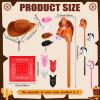 OBANGONG 36 Pcs Cowboy Party Costume Set Include 12 Western Party Hats 12 Inflatable Stick Horses and 12 Paisley Bandana Bulk Western Accessories for Cowgirl Birthday Cosplay Party Supplies view 2