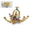 MechPuConToy 3D Metal Puzzle Octopus, 100+PCS Marine Organism Lobster Steampunk Metal DIY Assembly Jigsaw Puzzle Model Desk Gift for Adults and Teens (Octopus) view 1