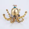 MechPuConToy 3D Metal Puzzle Octopus, 100+PCS Marine Organism Lobster Steampunk Metal DIY Assembly Jigsaw Puzzle Model Desk Gift for Adults and Teens (Octopus) view 3