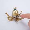 MechPuConToy 3D Metal Puzzle Octopus, 100+PCS Marine Organism Lobster Steampunk Metal DIY Assembly Jigsaw Puzzle Model Desk Gift for Adults and Teens (Octopus) view 4