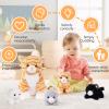 5 PCS Cat Stuffed Animal with Babies Inside Belly - Mommy Stuffed Orange Tabby Cat with 4 Plush Kittens Toys, Stuffed Kitty Plushies Toy for Kids Boys Girls Valentines Day Christmas Birthday Gift view 2