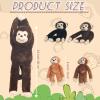 5 PCS Monkey Stuffed Animal, Large Huggable Stuffed Monkey Plush Toy with 4 Baby Plush Monkeys for Kids, Hanging Monkeys Plushies Gifts for Boys Girls Christmas Birthday Jungle Forest Party Decor view 4