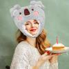 Alipis Koala Hat Plush Fun Animal Hats Koala Plush Costume Headband Jungle Animal Costumes Winter Hat Fun Ski Cap Headgear Photo Prop Dress Up for Kids view 3