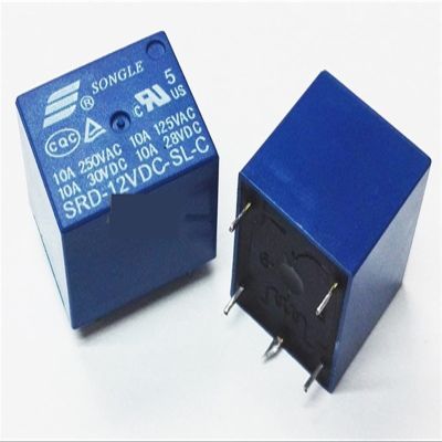 VUBBJCRS 50PCS/lot 12V DC SONGLE Power Relay SRD-12VDC-SL-C SRD-12V-SL-C PCB Type in Stock