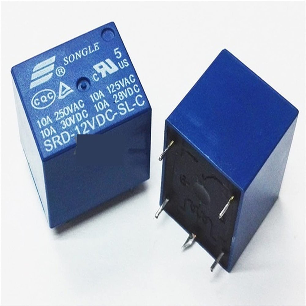 VUBBJCRS 50PCS/lot 12V DC SONGLE Power Relay SRD-12VDC-SL-C SRD-12V-SL-C PCB Type in Stock
