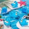 25 Pcs Rubber Sharks for Kids, Bulk Squirting Shark Bath Toys Cute Small Squeak Sharks Party Favors Summer Bathtub Toy for Birthday Shower Classroom Pool Party Favors view 4