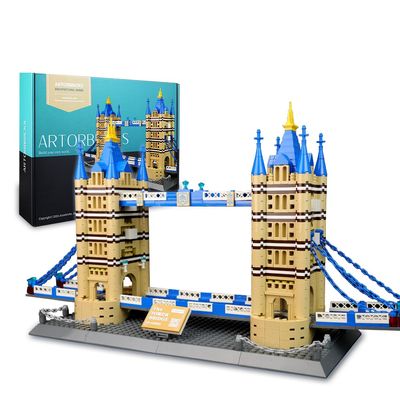 ArtorBricks Architectural Tower Bridge Building Large Collection Building Set Model Kit and Gift for Adults(1052 Pieces)