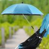YOXIER Stroller Sunshade Uv Protection Baby Stroller Umbrella with Adjustable Clamp Uv Protection Sunshade Waterproof 360-degree Rotation Portable Children Buggy Sun-Proof Parasol Black view 2