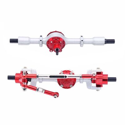 cvking RC Vehicle Axles Compatible with WPL for C14 C24 C34 C44 C54 B14 B24 Metal Front and Rear Axle Set 1/16 RC Car Front Rear Axle Upgrade Parts Accessories(Color:4)