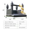 Black Bounce House for Kids Adults,(100% PVC) Inflatable Bounce House with 750W UL Blower,Halloween Bounce House Castle for Halloween,Weddings,Graduation Celebrations,Birthday Parties 13.5x11.5x10FT view 2