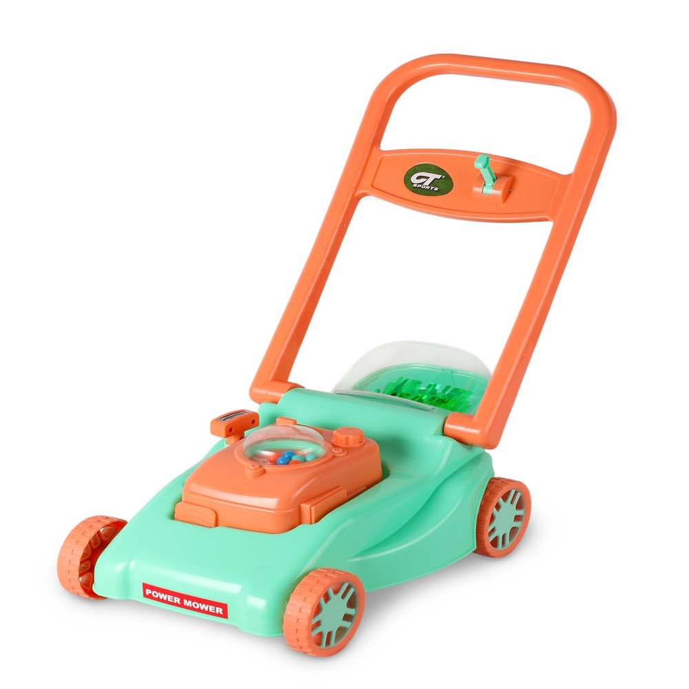 Kids Lawn Mower with Realistic Grass-Cutting Action and Sounds No Batteries Required | Fun Outdoor Push Toy, Birthday Gift & Holiday Present for 3, 4, 5, 6, 7, 8 Year Old Boys and Girls (Green)
