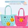 Lckaey Rubber Beach Bag Accessories-PVC Rubber decoration-for EVA Purse Bogg Inserts Y064figure 26 view 2