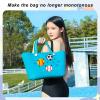 Lckaey Rubber Beach Bag Accessories-PVC Rubber decoration-for EVA Purse Bogg Inserts Y064figure 26 view 3