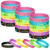 100 Pcs Halloween Glow in The Dark Bracelets Neon Party Favors Wristband Silicone Bracelets for Glow in The Dark Carnival Wedding New Years Party Favors Supplies view 1
