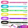 100 Pcs Halloween Glow in The Dark Bracelets Neon Party Favors Wristband Silicone Bracelets for Glow in The Dark Carnival Wedding New Years Party Favors Supplies view 2