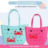 Lckaey Rubber Beach Bag Accessories-PVC Rubber decoration-for EVA Purse Bogg Inserts Y064Figure 33 view 2