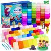 Air Dry Clay 102 Colors, Modeling Clay for Kids, DIY Model Magic Clay, Molding Clay Kit with Sculpting Tools, Non-Sticky Soft and Super Light, Arts and Crafts Gift for Boys Girls Kids view 1