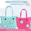 Lckaey Rubber Beach Bag Accessories-PVC Rubber decoration-for EVA Purse Bogg Inserts Y064figure 28 view 2