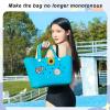 Lckaey Rubber Beach Bag Accessories-PVC Rubber decoration-for EVA Purse Bogg Inserts Y064figure 28 view 3